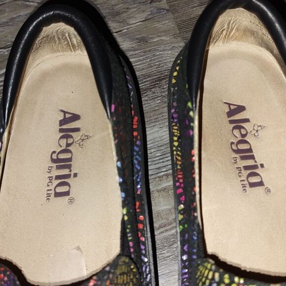 Allegria Debra Viewmaster Women’s  Black Multicolor Pattern   Deb-777   Sz 6 - Picture 6 of 6